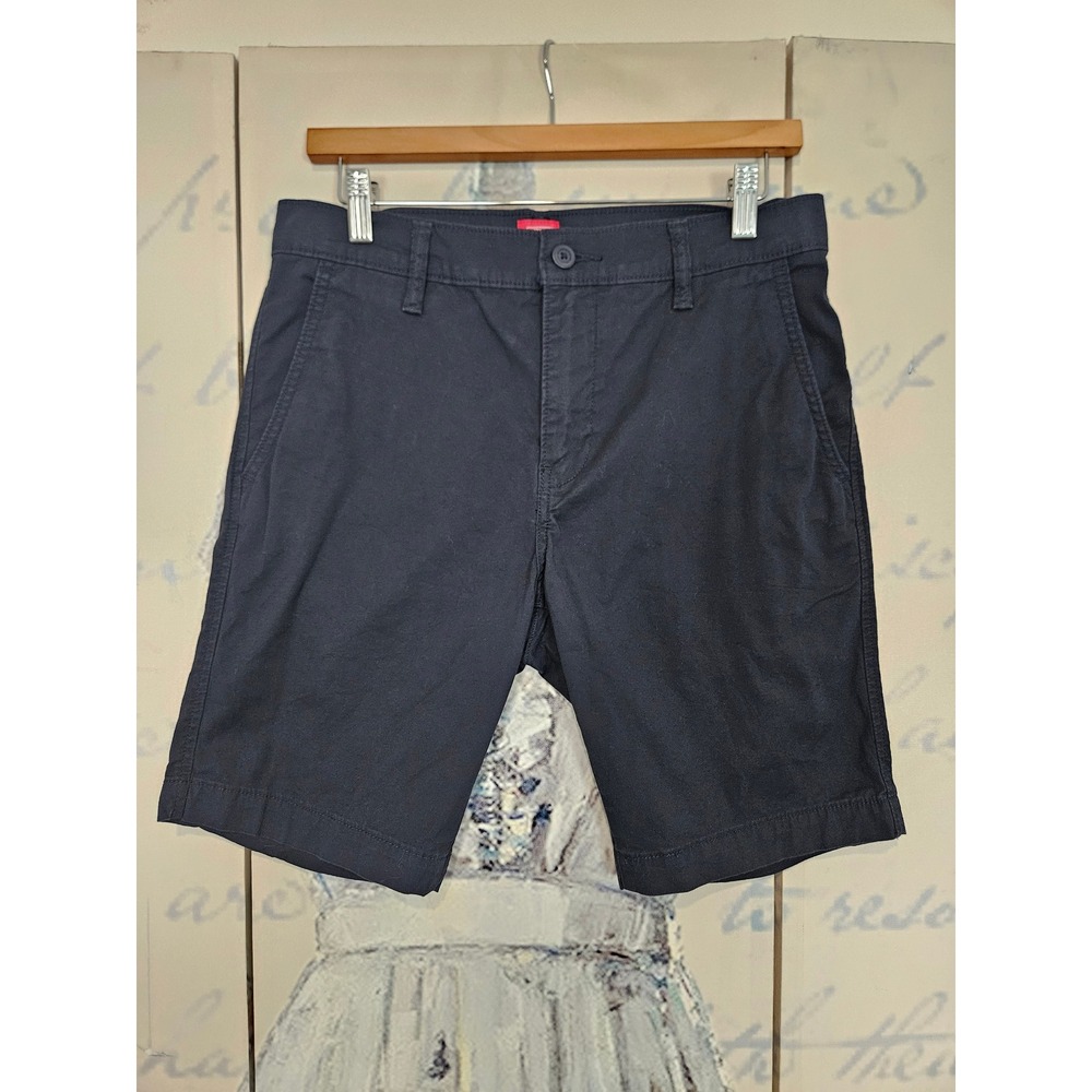 Levi's XX Chino Shorts W30 Navy Blue Slim Fit Stretch Twill Casual Summer Mens